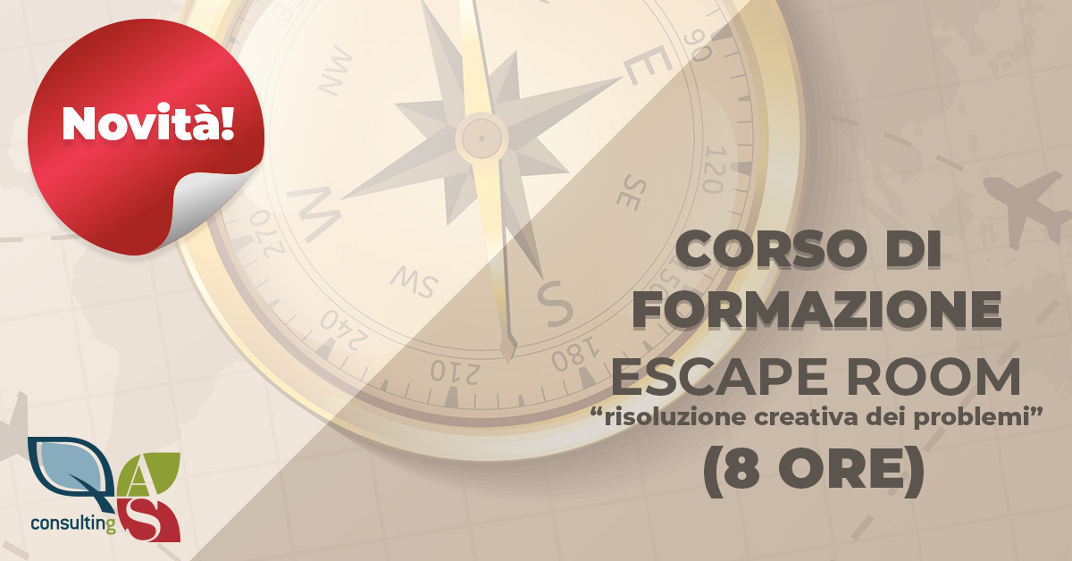Novità CORSO - Escape Room: risoluzione creativa dei problemi