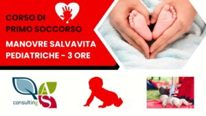 Simulazione di primo soccorso pediatrico su manichino