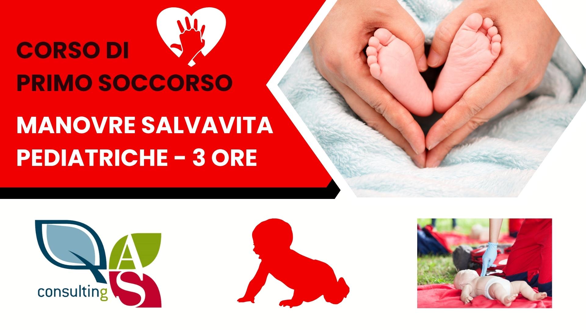 Simulazione di primo soccorso pediatrico su manichino